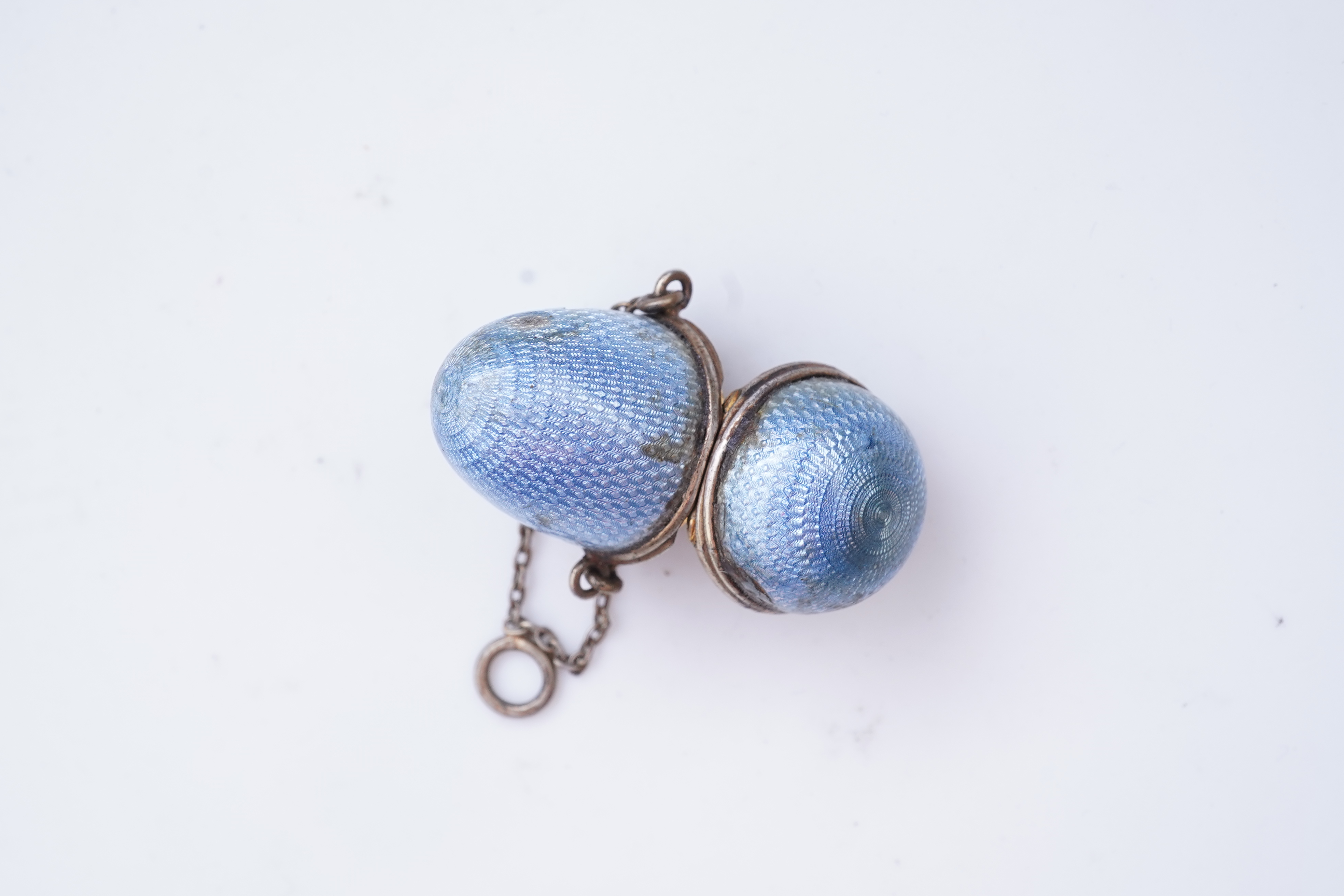 A rare set of amethyst and seed pearl buttons, circa 1900